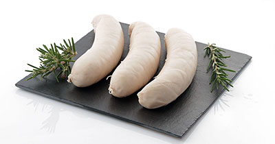 White pudding cooked sausage